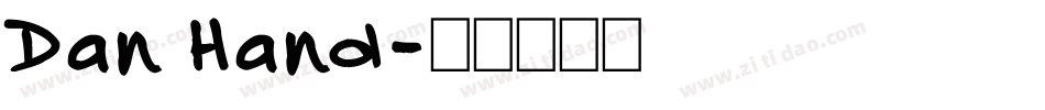Dan Hand字体转换